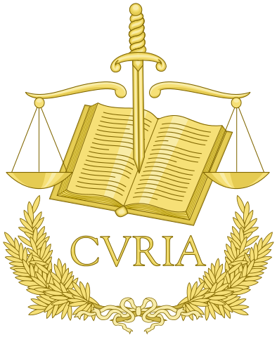 Emblema de la Corte de Justicia de la Unión Europea